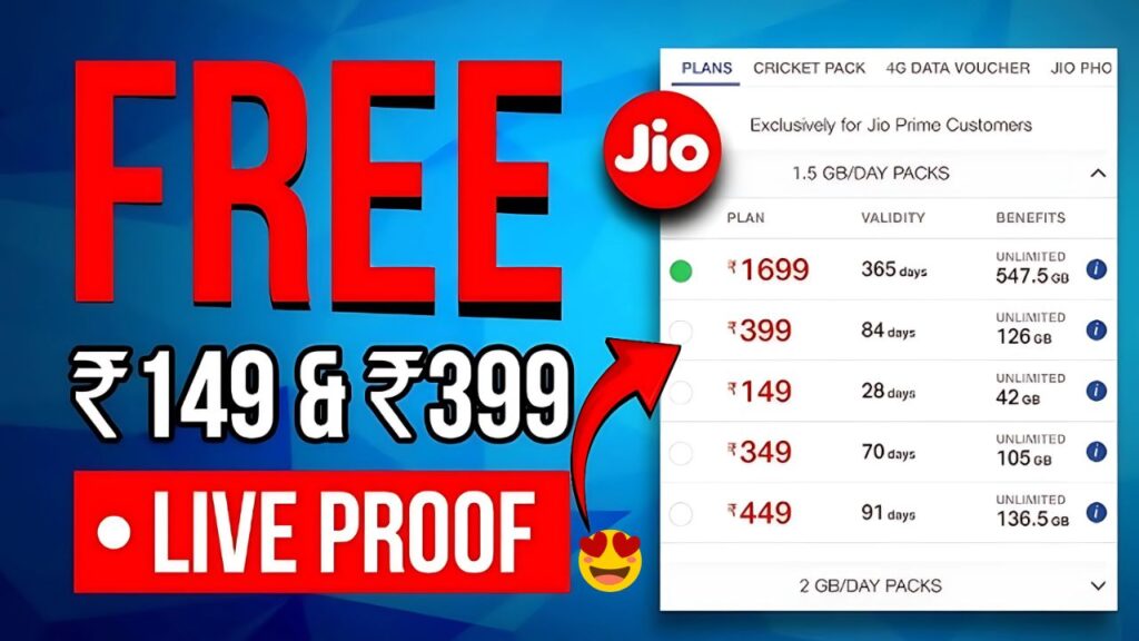Jio 399 Recharge Plan: 90 Days Unlimited Calls, Data & More Best Long-Term Pack of 2025